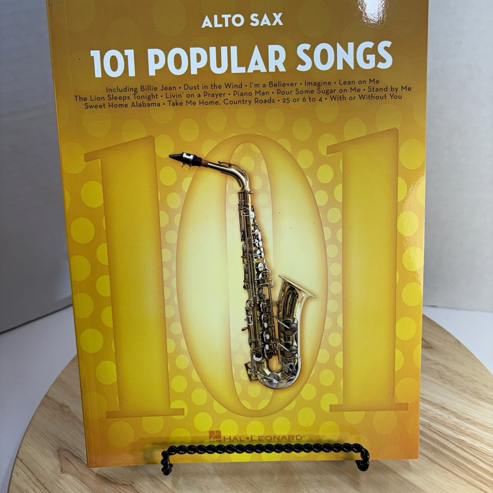 Hal Leonard Alto Sax 101 Popular Songs Pop Songbook Intermediate HL00224724